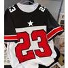 European and American Men's Summer New Striped Digital Print Comfortable and Breathable