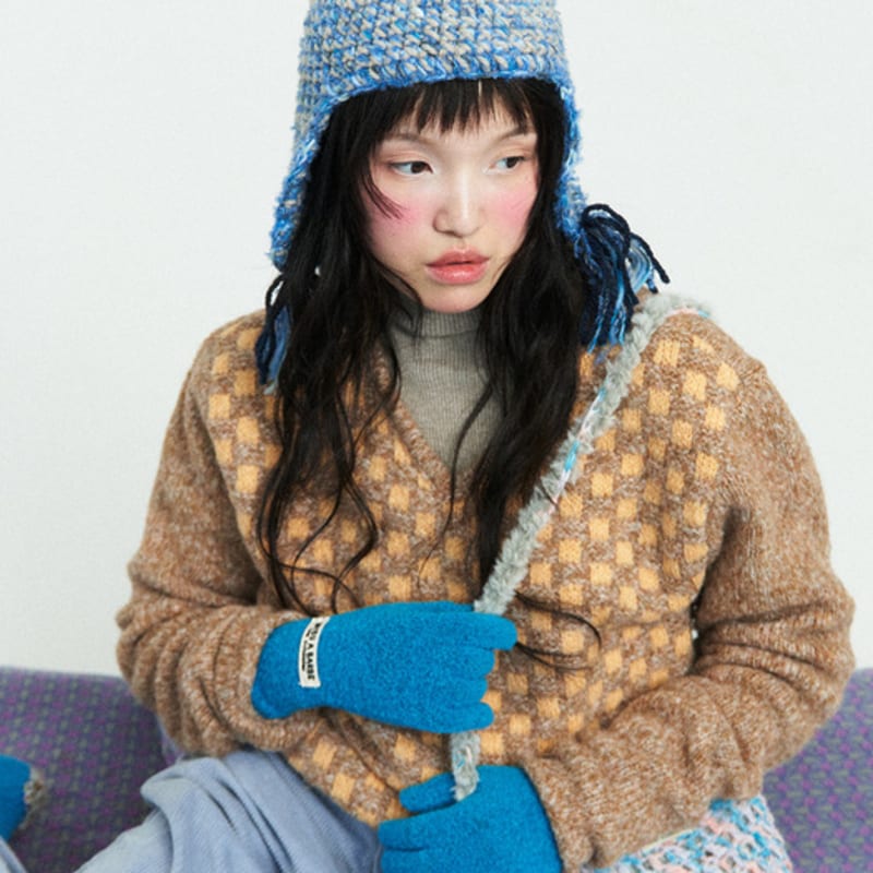 MISU A BARBE TEAL MONSTER GLOVES