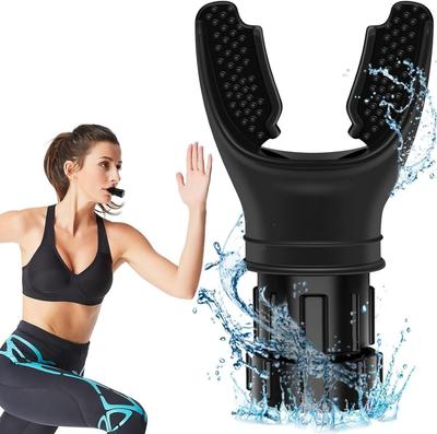 FAMOUS SHOP Appareil d'Exercice Entraîneur de Respiration Pulmonaire - Appareil Compact Entraîneur Pulmonaire en Silicone Pur, Entraîneur des Muscles Respiratoires, Dilatateur Pulmonaire, Souffle