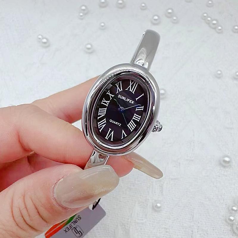 Luxury Brand Women Rome Dial Quartz Watch Fashion Gold Colors Bangle Wristwatch Relogio Feminino Dropshipping Gifts Montre Femme