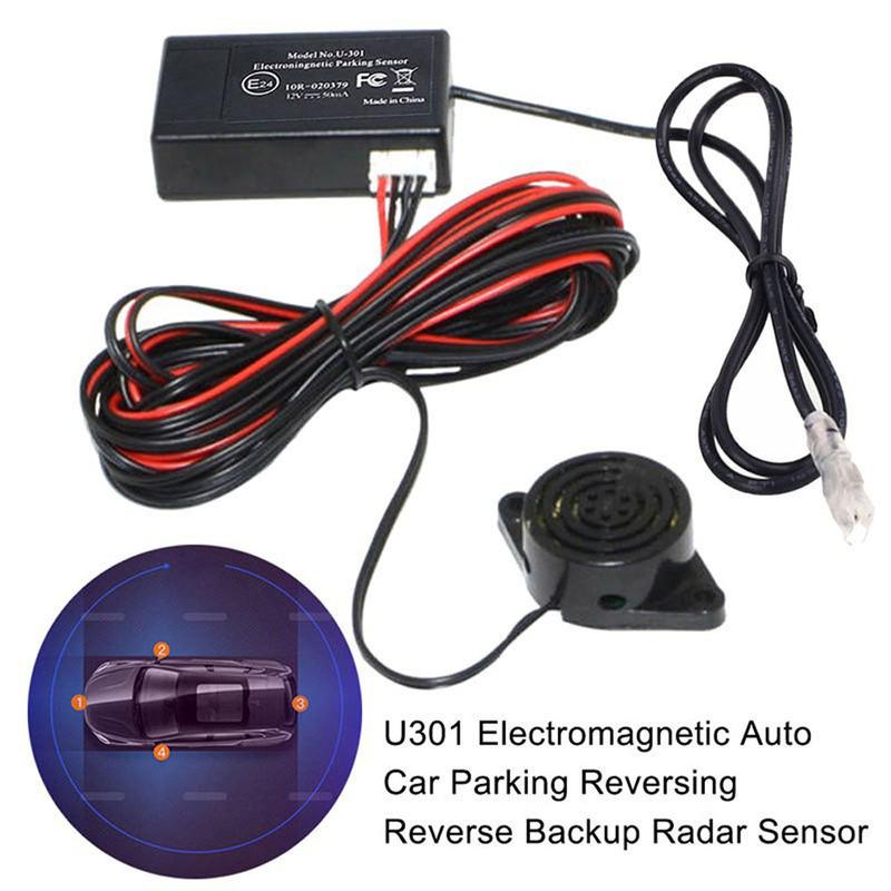 Car Electromagnetic Parking Sensor No Drill Hole Car Reverse Parking Radar Sensors Backup Radar System Easy Install
