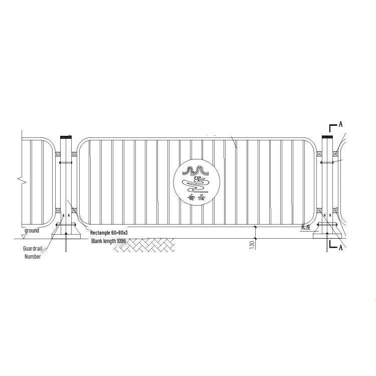 Guangzhou Yunshan Zinc Steel Anti-collision Guardrail for Central Lane Divider