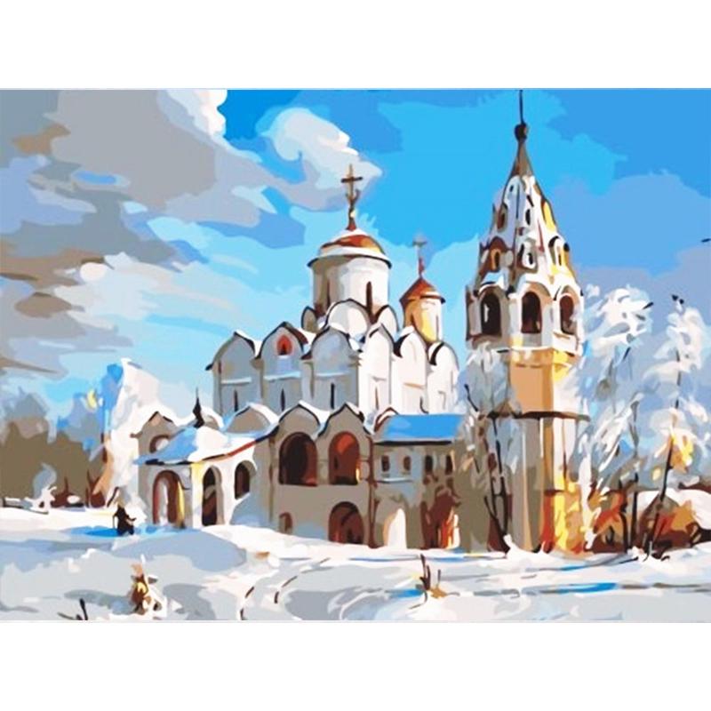 Pictură cu diamant 5D DIY Lake Full Drill Broderie cu diamante Poză din copac cu strasuri Peisaj Cucitură Decor de perete