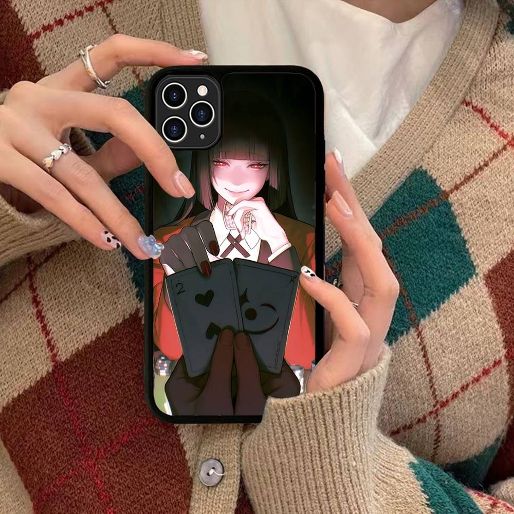 Anime Kakegurui Jabami Yumeko Phone Case Silicone PC+TPU For For IPhone 11 12 13 14 15 16 Plus Pro Max Cover
