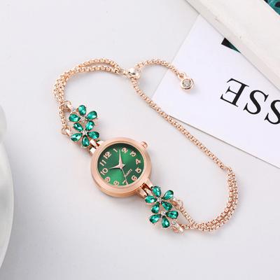 Women Watch Fashion Light Luxury Bracelet Quartz Watches for Women High Quality Exquisite Violet Crystal Ladies Watche Gifts