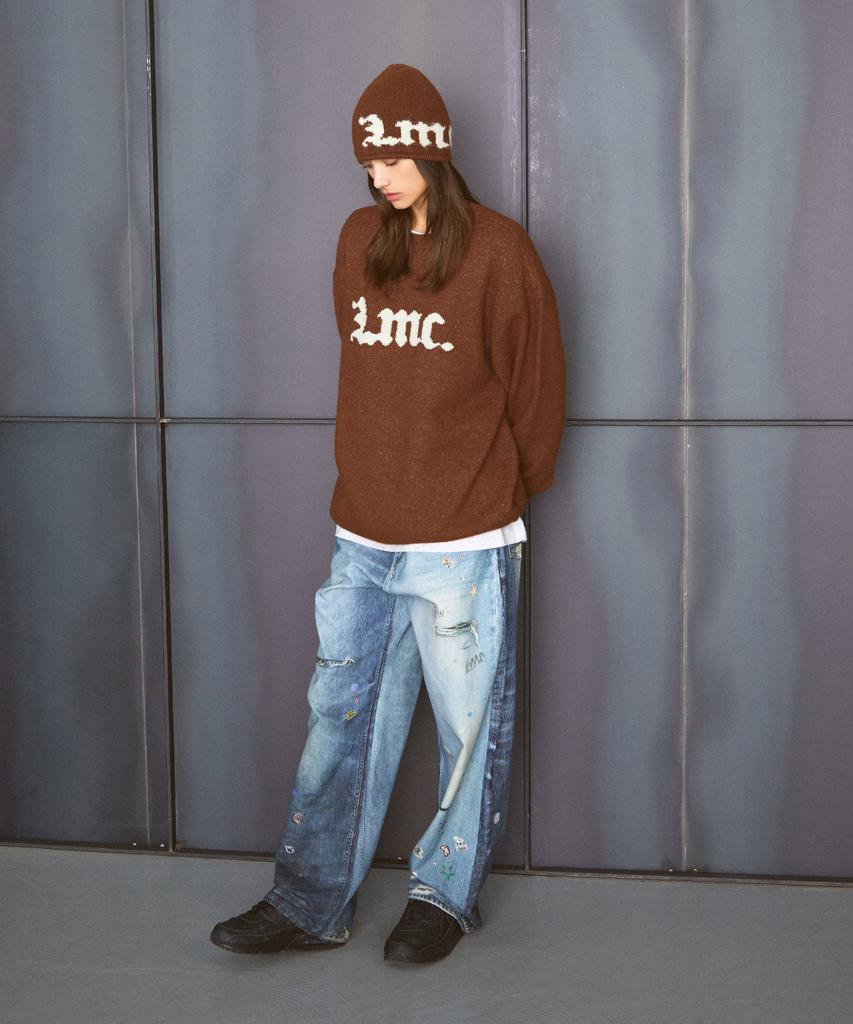 LMC Gothic Name Knit Sweater Black