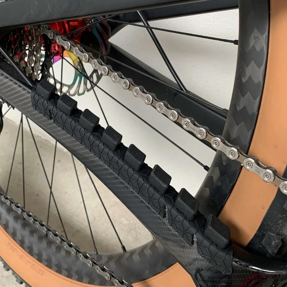 1 szt. Ochraniacz tylnego trójkąta roweru Naklejka ochronna łańcucha Ochraniacz przeciw zarysowaniom do roweru górskiego MTB Roweru szosowego