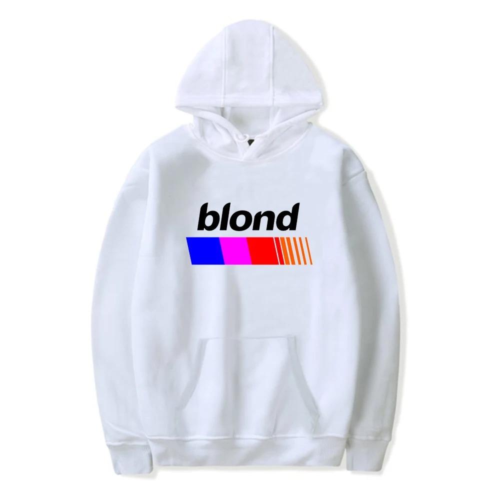 Trend Pop Singer Frank Hoodie Ocean Print Women Men Cotton Sweatshirt Streetwear Blond Pullover Fashion Winter Clothes Tops