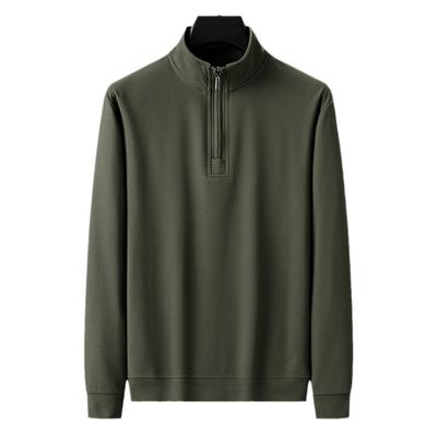Neuer Herbst- und Winter-Pullover mit halbem Reißverschluss, Stehkragen und langen Ärmeln, Herren-Sweatshirt, lässiges Sport-Loose-Top, Herren-Jugend