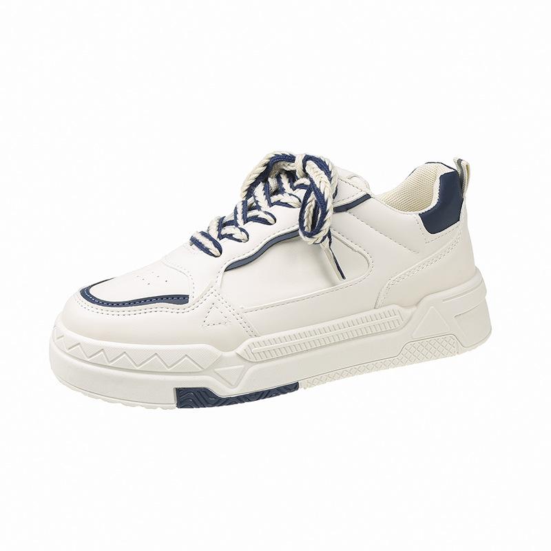 

Маленькие белые туфли, детская весенняя новая универсальная спортивная обувь для отдыха в стиле кампуса, обувь на толстой подошве 40 синий