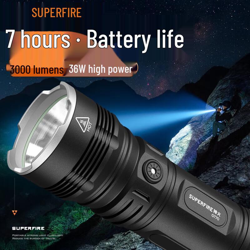 Shenhuo High-Power Rechargeable LED Flashlight