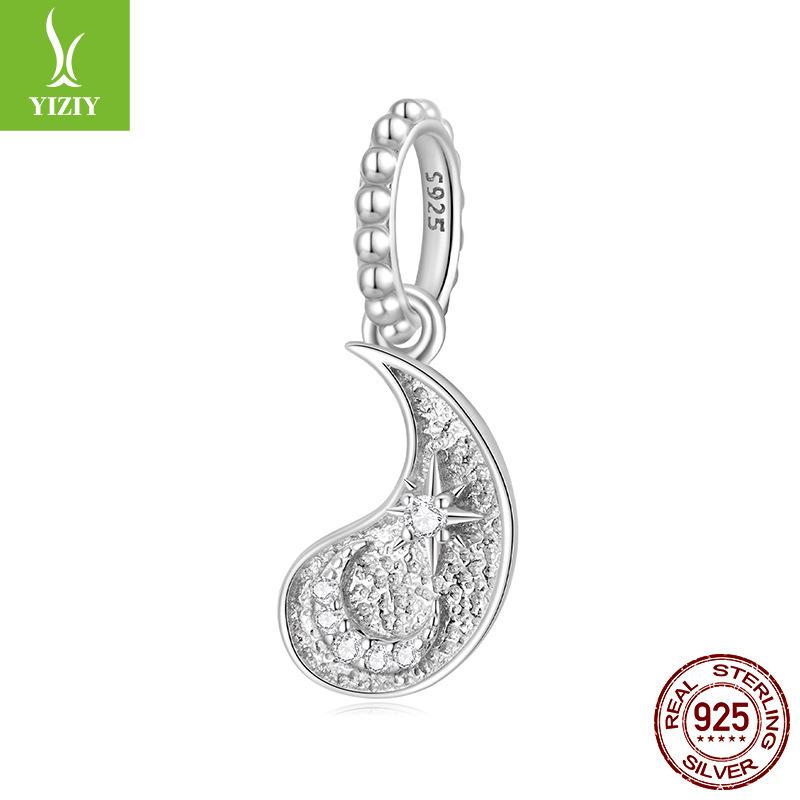 Tai Chi Gossip Sun And Moon Pendant Jewelry Accessories, Personalized Mysterious S925 Sterling Silver Lucky Beads