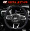 Nappa Leather Car Steering Wheel Cover for Jeep Avenger 2023 2024 2025 Ultra Thin Auto Steering Wheel Jeep Avenger Accessories