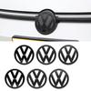 LVAXC1 2pcs Car Logo Front Grille Rear Trunk Emblem Sticker For VW GTI Golf MK6 MK7 Polo Passat CC Tiguan T-ROC Jetta Arteo Accessories