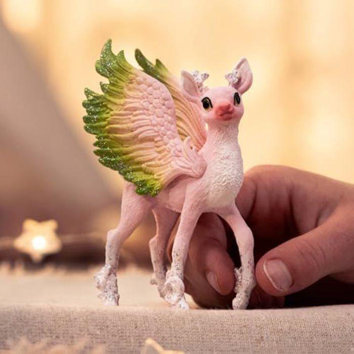 Figurine - schleich - bébé cerf magique - multicolore - 5 x 6 x 10 cm - à partir de 5 ans