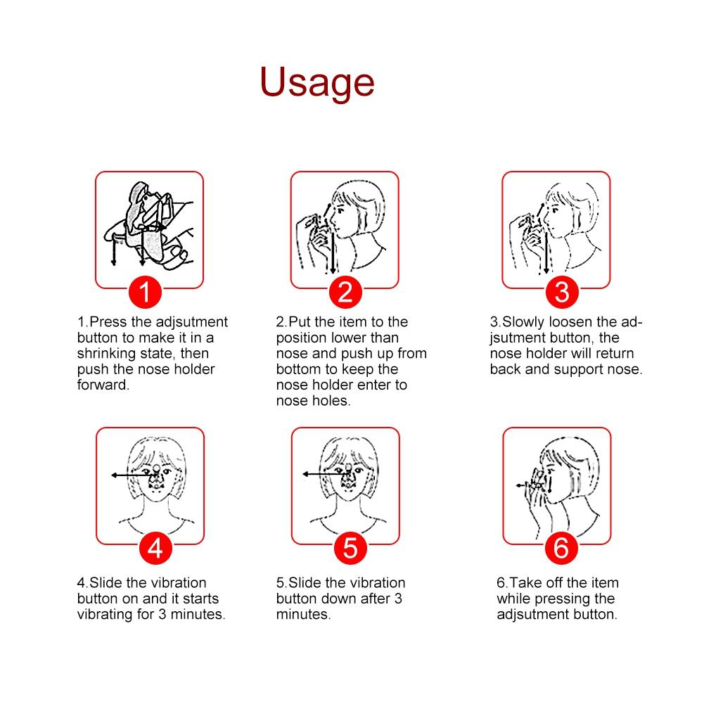 Electric Lifting Nose Up Clip Nose Beauty Shaping Massager Nose Bridge Straightening Vibrator