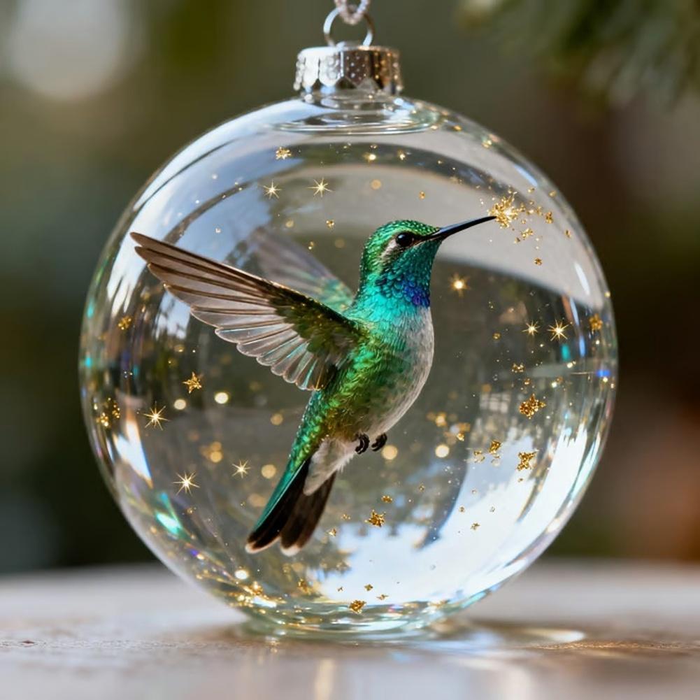 Home Decor Nature Birds Ornament Decorative Hanging Pendant Long-lasting Use Transparent Design Variety Of Bird Designs