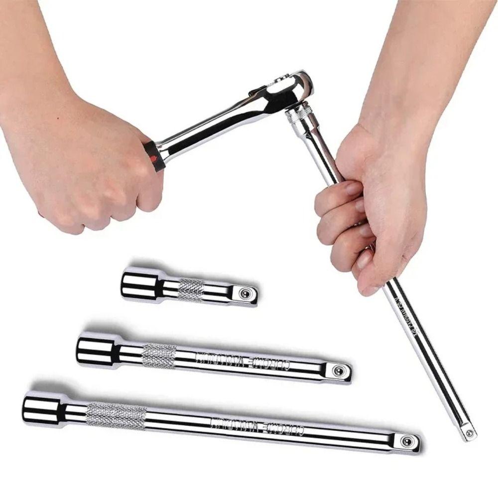 1/4" 3/8" 1/2" Extension Bar 50/100/150/250mm Ratchet Wrench Extension Socket Ratchet Wrench