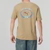 Puma Letter Logo Print Loose Round Neck Short Sleeve T-Shirt Unisex Tops Brown 625805-83