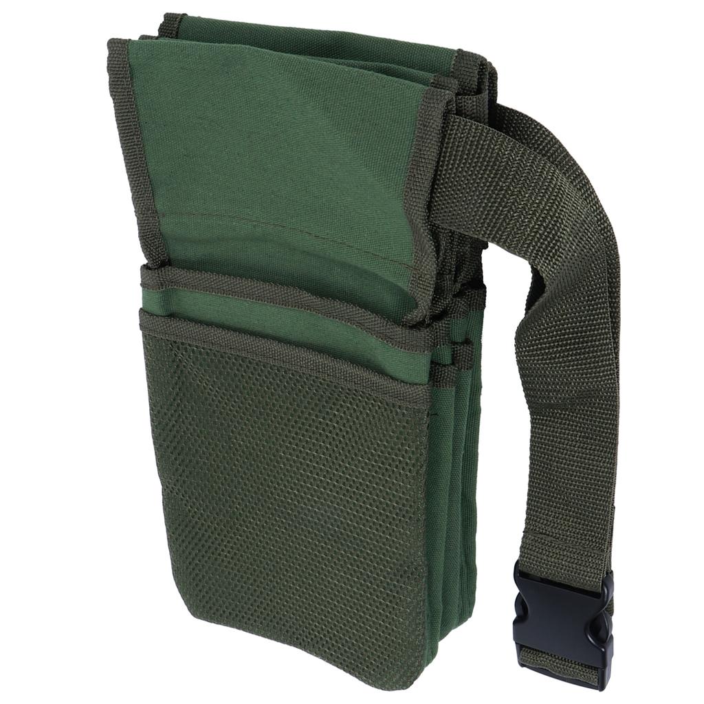 Garden Tool Storage Bag Waist Belt Hanging Pouch 4‑Pockets Organizer Gardening Supplies