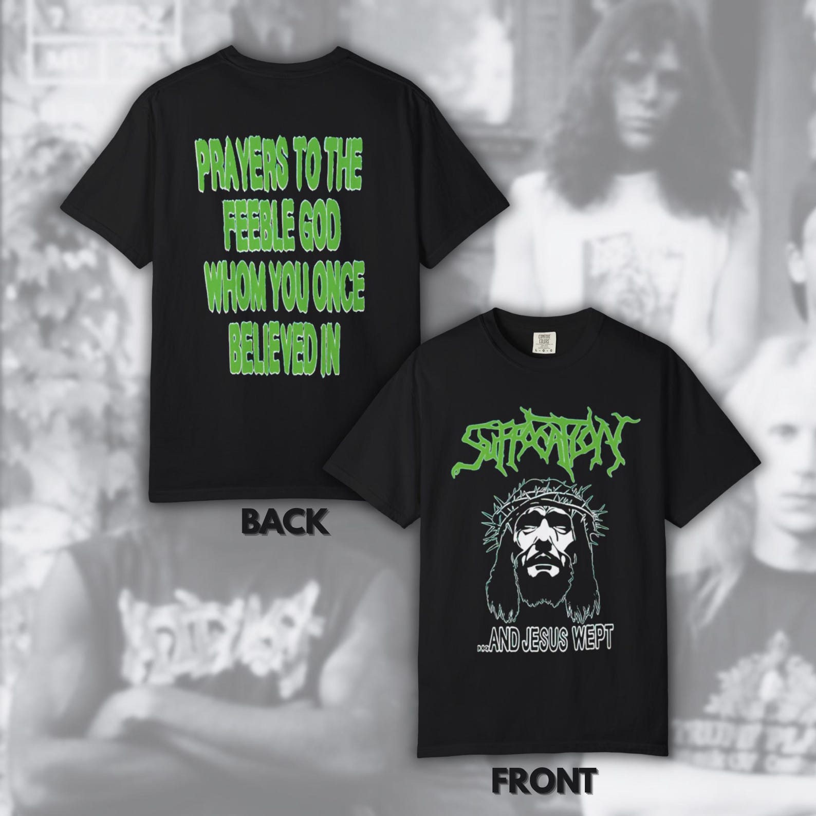 Suffocation - Jesus Wept | Size- S, M, L, XL, 2-4 XL 4XL