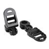 1 Pair Motorcycle Foot Peg Aluminum Alloy Enhanced Comfort Adjustable Angle Foot Peg Footrest for Motorbike with 1in