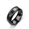 Color-Changing Titanium Steel Temperature Ring - Smart Temperature Sensing for Couples