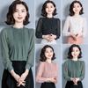 Women's 2025 Polka Dot Ruffle Long Sleeve Chiffon Shirt - New Fashionable Loose Fit Trend.