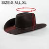 Neuer Amerikanischer Westernstil Woll-Cowboyhüte Mode Outdoor Große Krempe Zylinderhut Britischer Stil Mann Gentleman Panama Jazz Sonnenhut