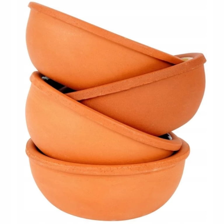 Heat-resistant stoneware baking bowl, 4 pieces