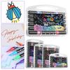 Glitter Gel Pens with Flexible Fiber Tips – 24-Pack, 10ml