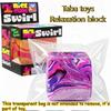 Toys 1 Pack Squishy Tab Handmade Rotating And Squeezing Cube Provide a Relaxing Sensory Fingertip Experience,with Bright Colors