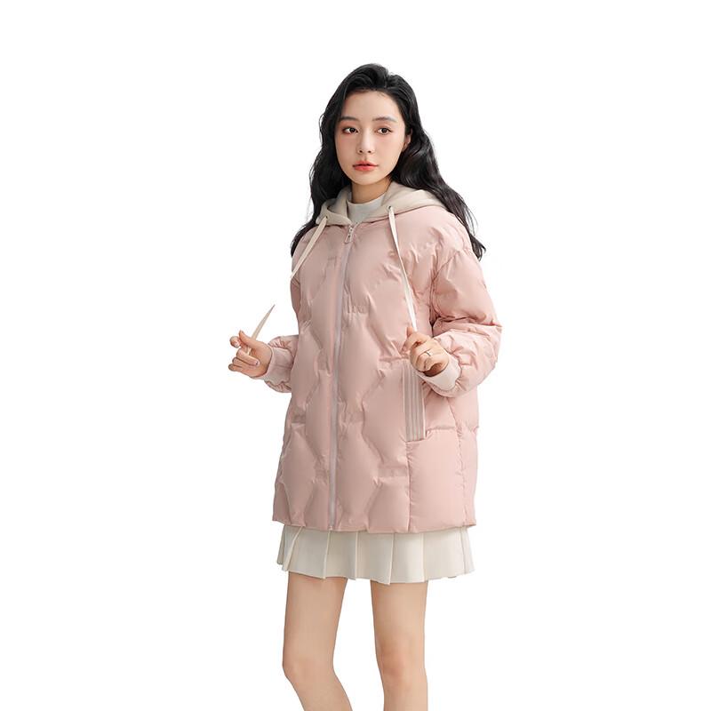 YAYA Women's Detachable Hooded Down Jacket