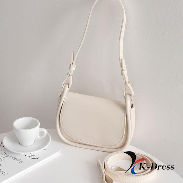 Jednoduchá mini kabelka přes rameno s půlměsícem (2 barvy)