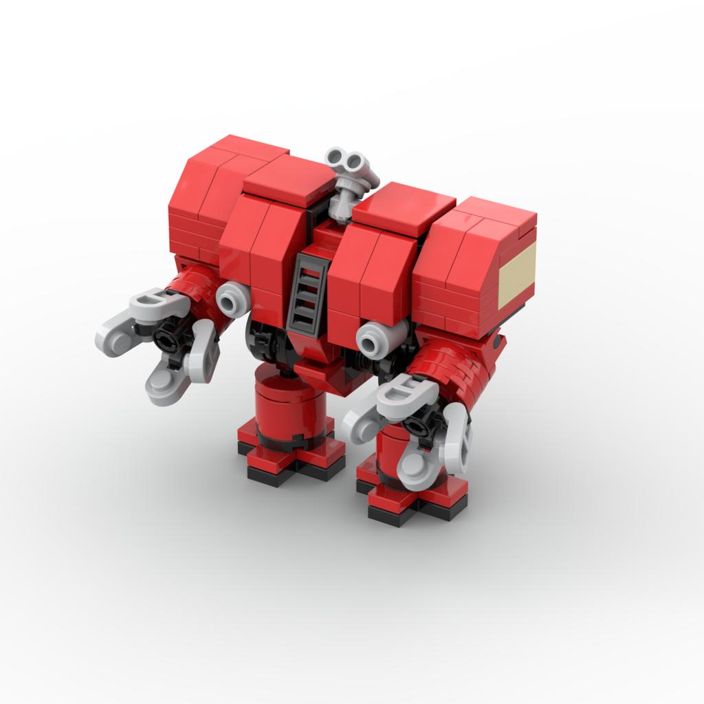 Buildmoc Kreativer Roboter Krieg Mech Spiel Mecha Roboter Hämmer Modellbausteine Spielzeug für Kinder Jungen Geburtstagsgeschenke