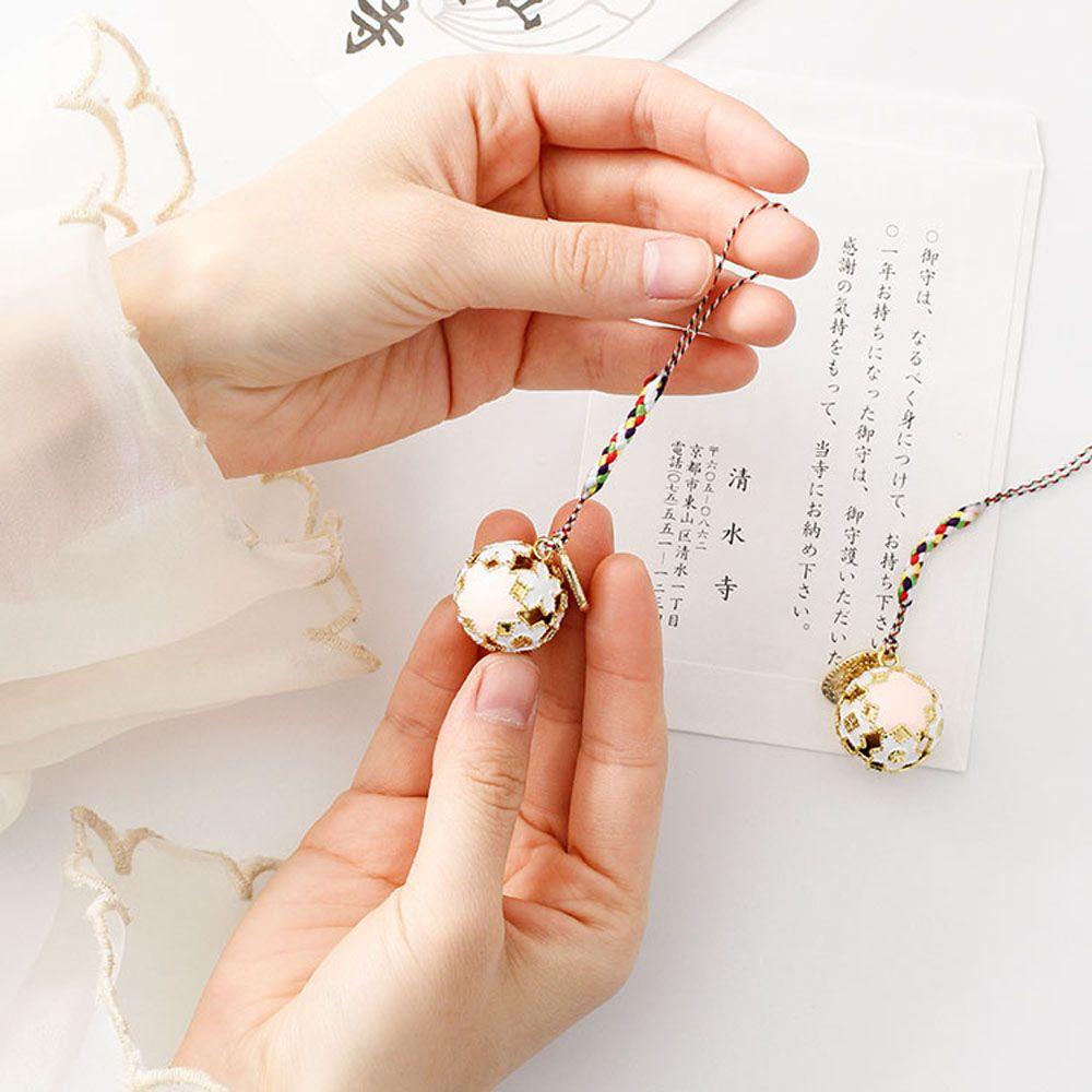 Blessing Bring Good Luck Gift Sakura Bell Guardian Keychain Key Ring Jewelry Accessories