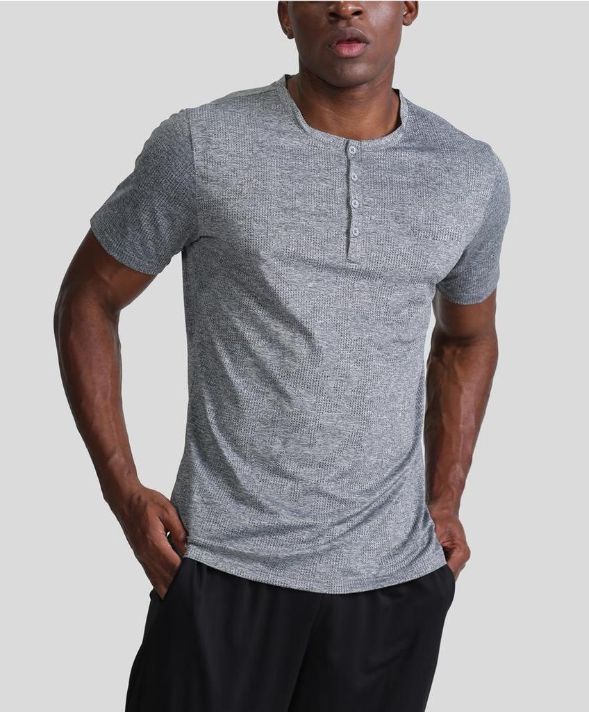 Men’s Quick-Dry Short Sleeve Sports T-shirt for Spring/Summer – Loose Fit for Outdoor Fitness and Casual Wear