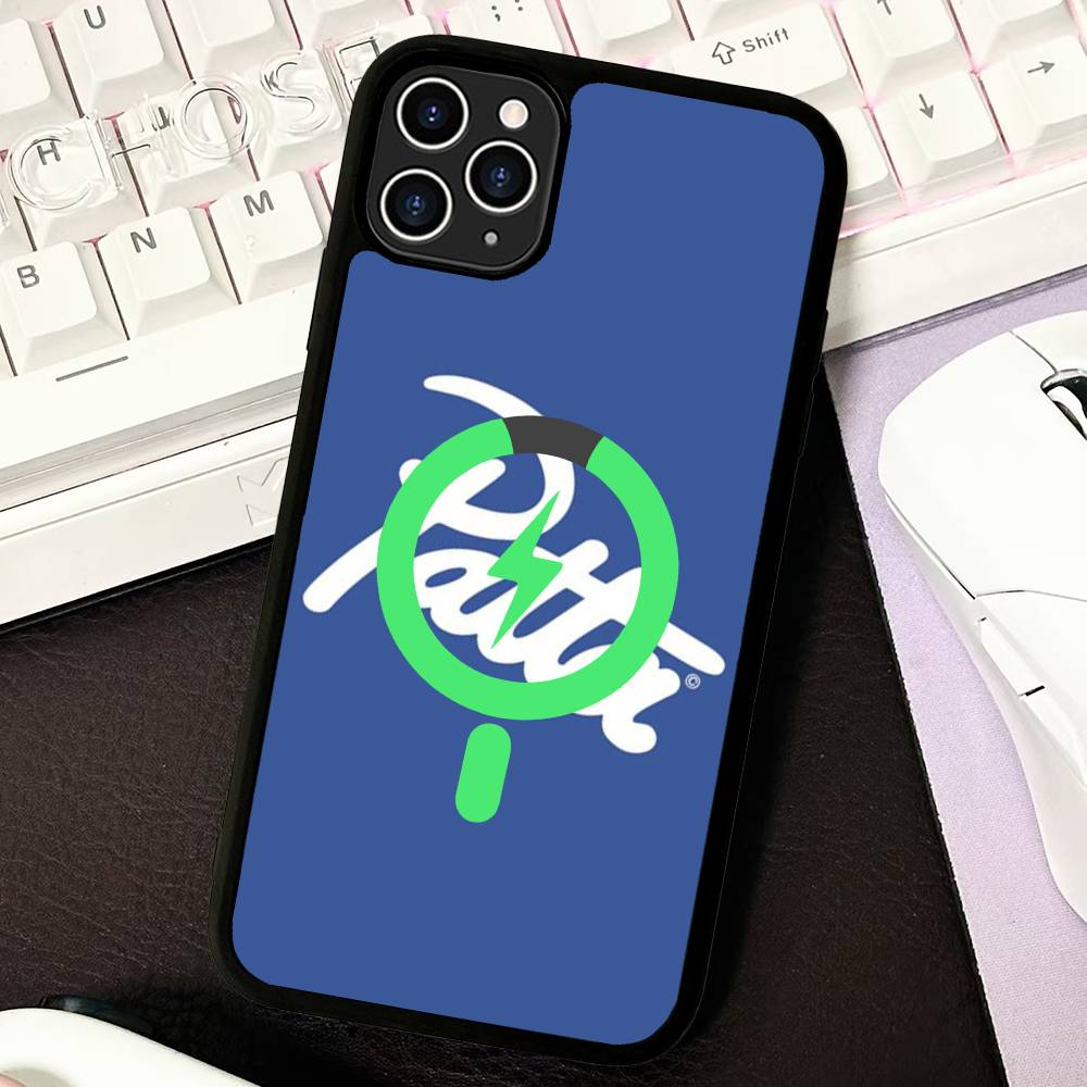 

Fashion P-patta Phone Case For IPhone 17 Air 16 15 14 13 12 11 Pro Max Plus For Magsafe Wireless Charge Cover iPhone 16 pro