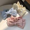 Damen Haarspange Satin-Schleife Decor Anti-Rutsch-Design Haarklammer Hinterkopf Haiklammer Urlaubsreise Strand Haarschmuck