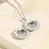 DIY Photo Pendant Charm Clavicular Chain 40+5cm Adjustable Length Women Jewelry