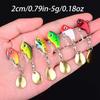 6Pcs Rotating Metal VIB Vibration Bait, Spinner Spoon Fishing Lures Jigs, Trout Winter Fishing Hard Baits Tackle Pesca Lure Set