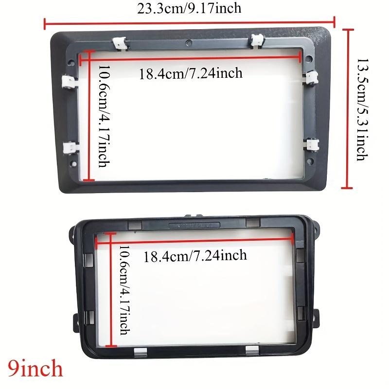 9/10 Inch 2 Din for Android Head Unit Car Radio Frame Kit for VW for Skoda Seat  Auto Stereo Dash Fascia  Bezel Faceplate