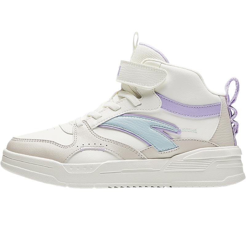 

Anta Comfortable Versatile Non-Slip Wear-Resistant High-Top Casual Shoes Kids Casual Shoes White Brown A22438002-1 37