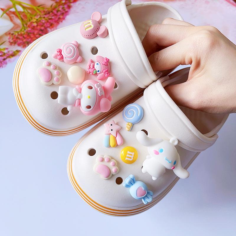 3D Soft Rubber Sanrio My Melody Shoe Charms - Cute DIY Detachable Crocs Accessories