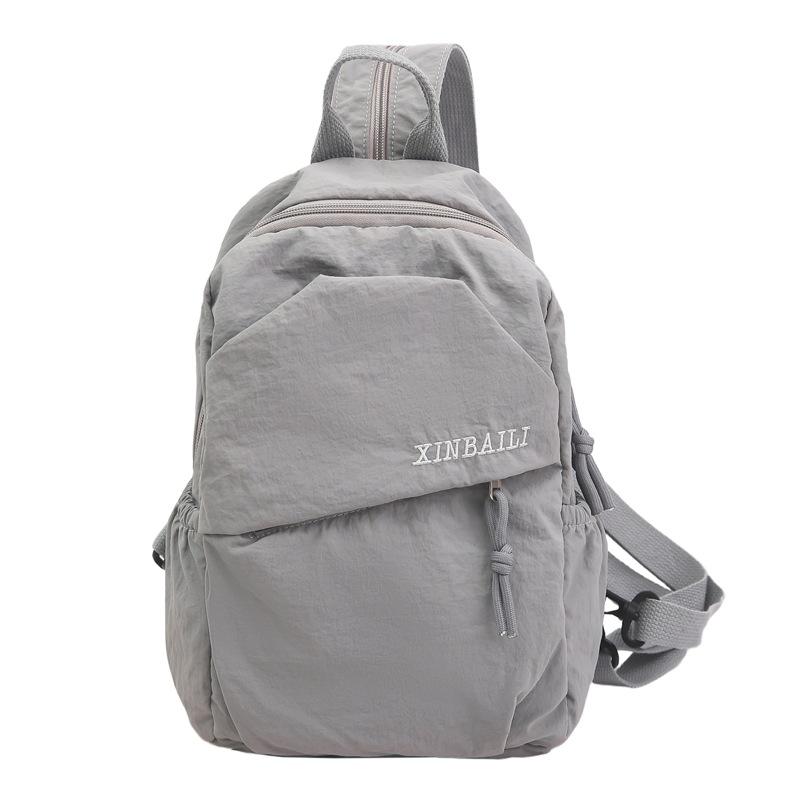 Outdoor travel small backpack backpack new fashion versatile student shoulder leisure bag oblique span breast bag
