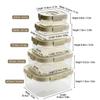 Plastic Sealed Preservation Box With Lid&Handle Stackable Meat Fresh-keeping Fruit Vegetable Storage Container Microwaveable