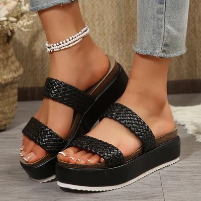 Damen Hausschuhe 2025 Neue Outdoor Strand Sandalen Bequeme Heiße Flache Keilabsatz Schuhe Damen Designer Freizeit Hausschuhe Pantoletten Damen