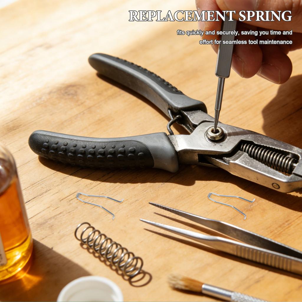 10Pcs Metal Nail Clipper Snap Spring Set Precision Torsion Spring for Professional Salon Home Nail Grooming Tool Maintenance
