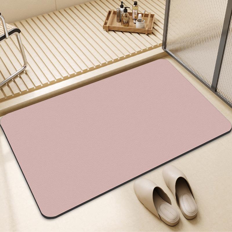 Simple Diatom Mud Floor Mat - Stain-Resistant, Water-Absorbent, Non-Slip, Wear-Resistant, Easy-Clean Bathroom Foot Mat.