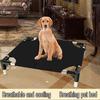 Stainless Steel Off-Ground Pet Cot - Breathable, Moisture-Proof & Washable Bed for Cats & Small To Medium Dogs